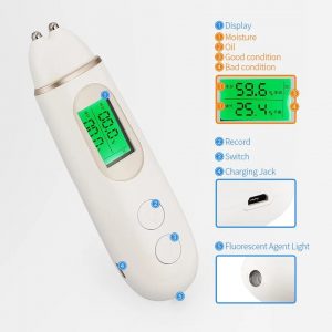 Sensor de humedad/óleo facial